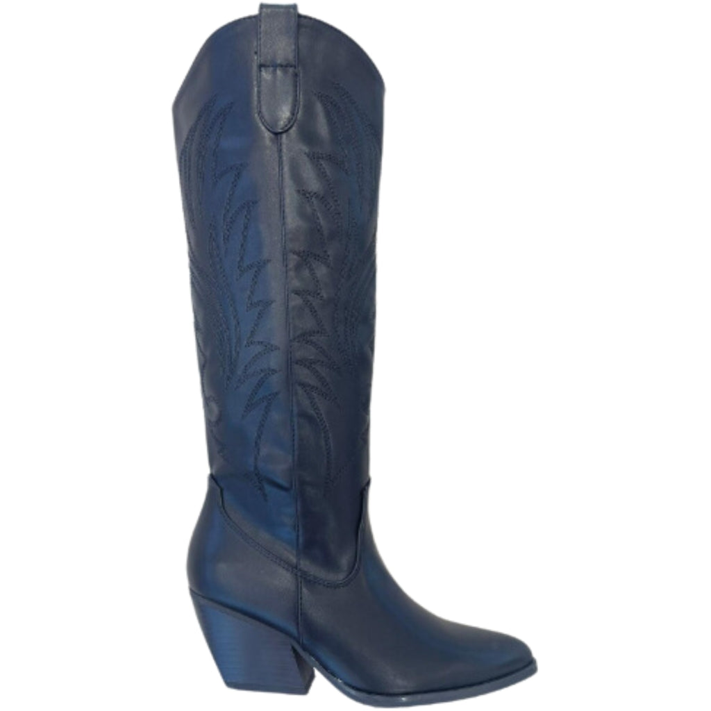 Maude Cowboystøvler til kvinder - Sort - Fantastisk tilbud!