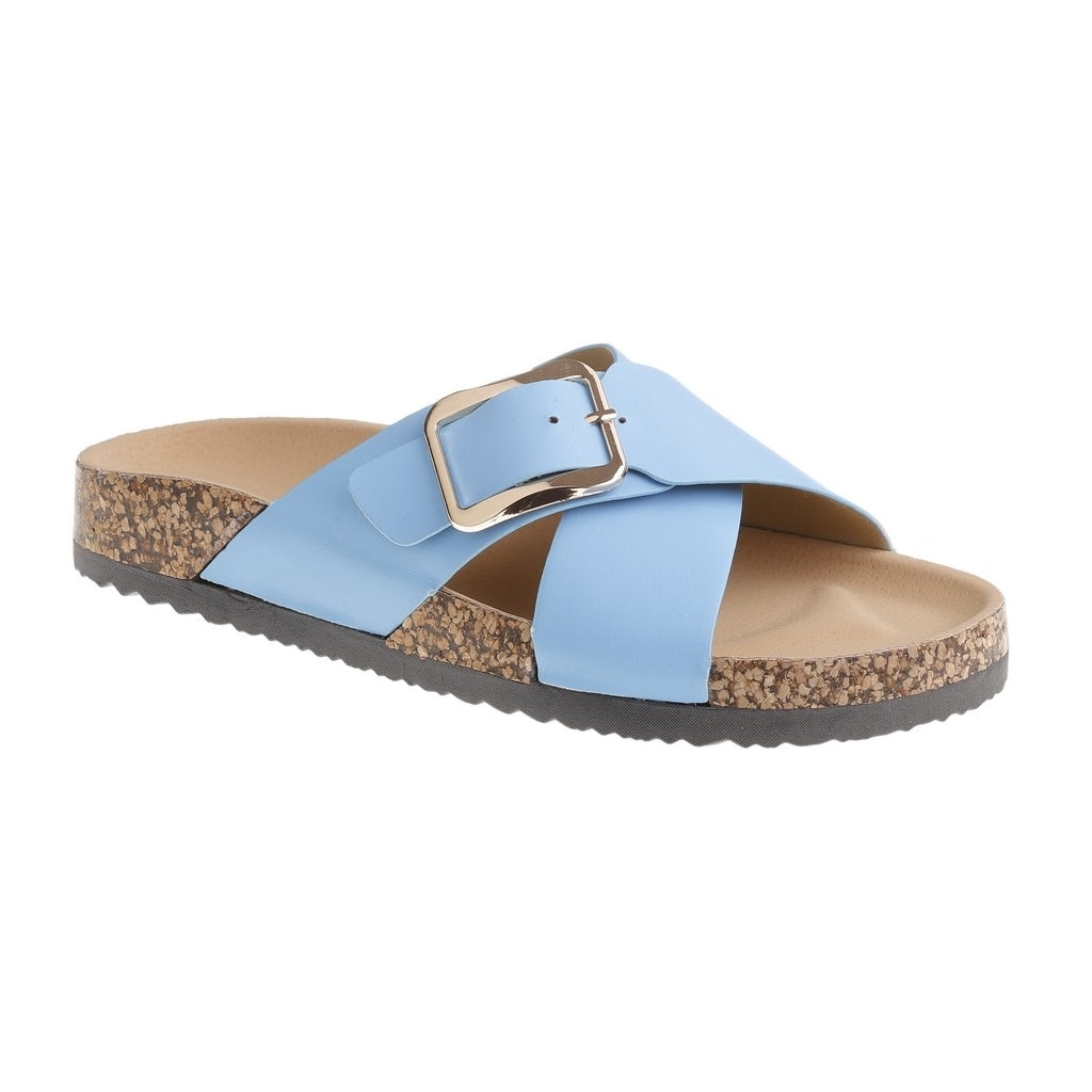 Mia Dame Sandal 2106 i Blå – Udsalg til Sommer!