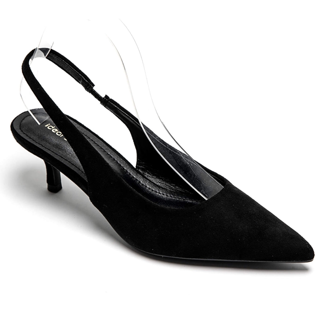 Ninelle Slingback Stiletter 1833 - Elegant Komfort i Sort!