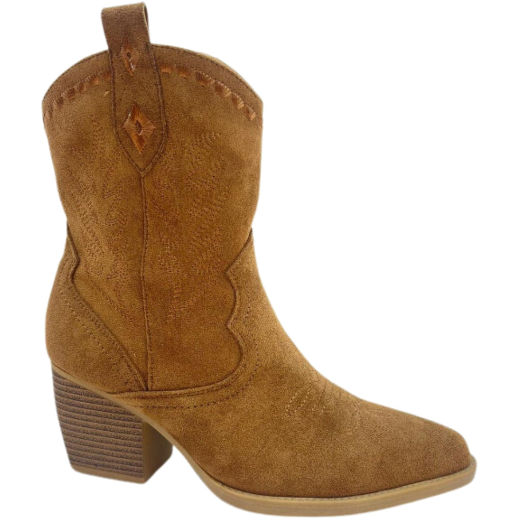 Noelle Dame Cowboystøvler 2484 i Camel – Fantastisk tilbud!