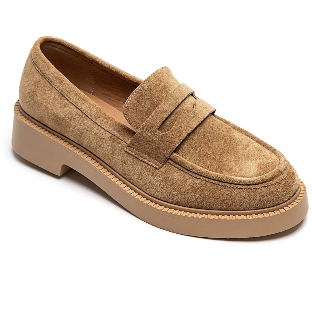 Norah Dame Loafers 1858 i Camel – Elegant og Komfortabel Footwear