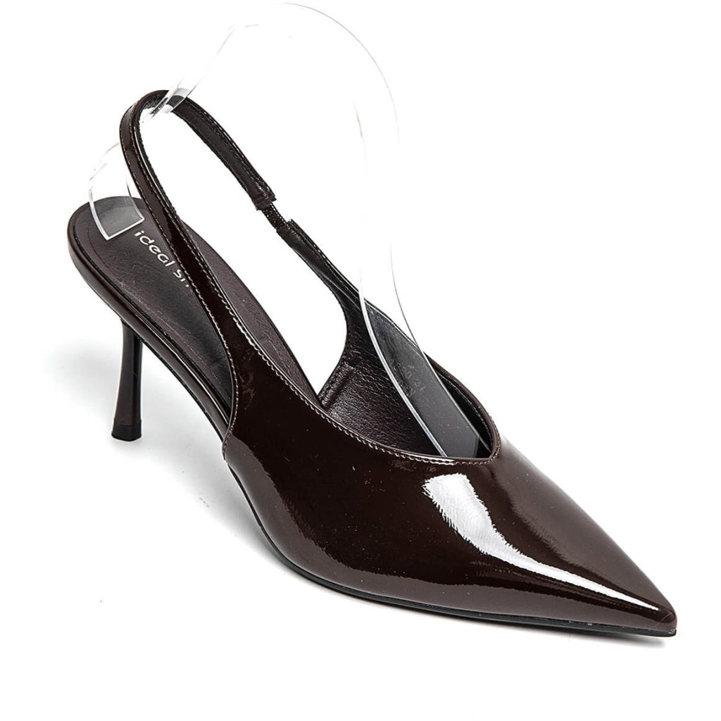 Raya Dame Stiletter 1880 i Brun - Elegant Udsalg