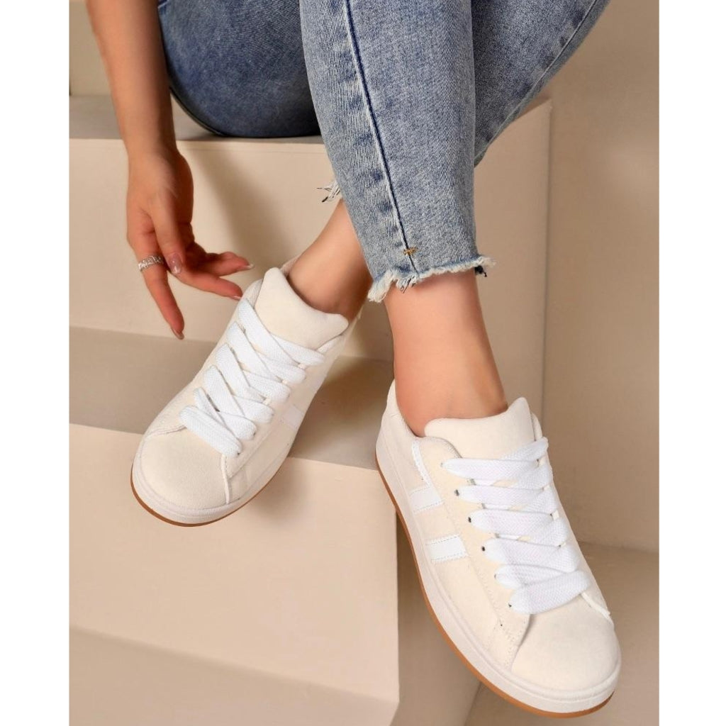 Rosalie Beige Sneakers til Damer - Sommerudsalg!