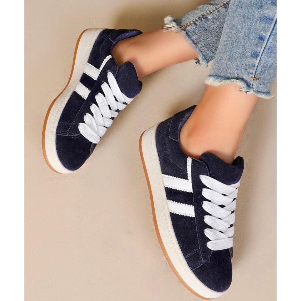 Trendy Blå Rosalie Sneakers til Dame - Uundgåelig Stil!