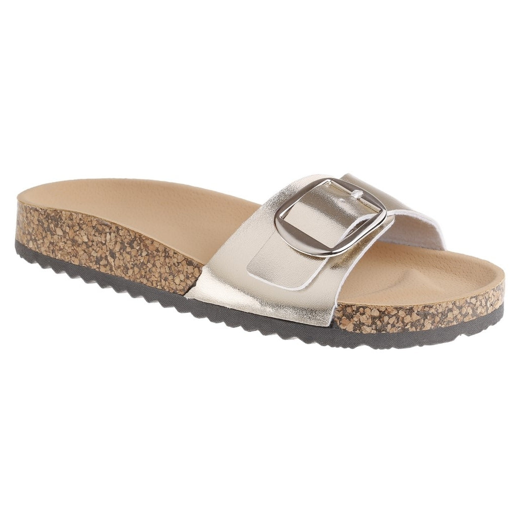 Sally Dame Sandal 2002 i Guld – Sommerudsalg!