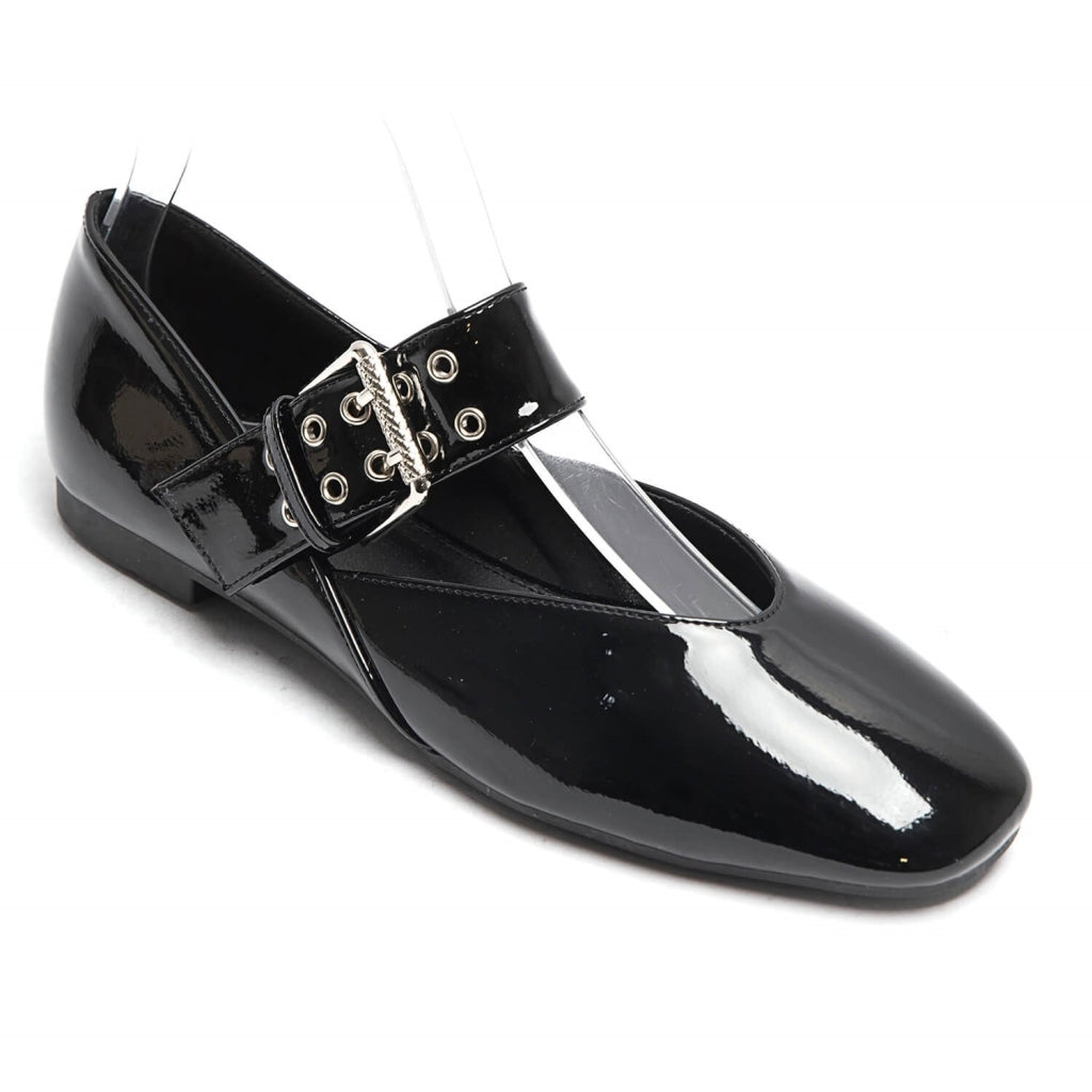 Sandrine Ballerina Sko 6689 i Sort – Fantastisk Tilbud!