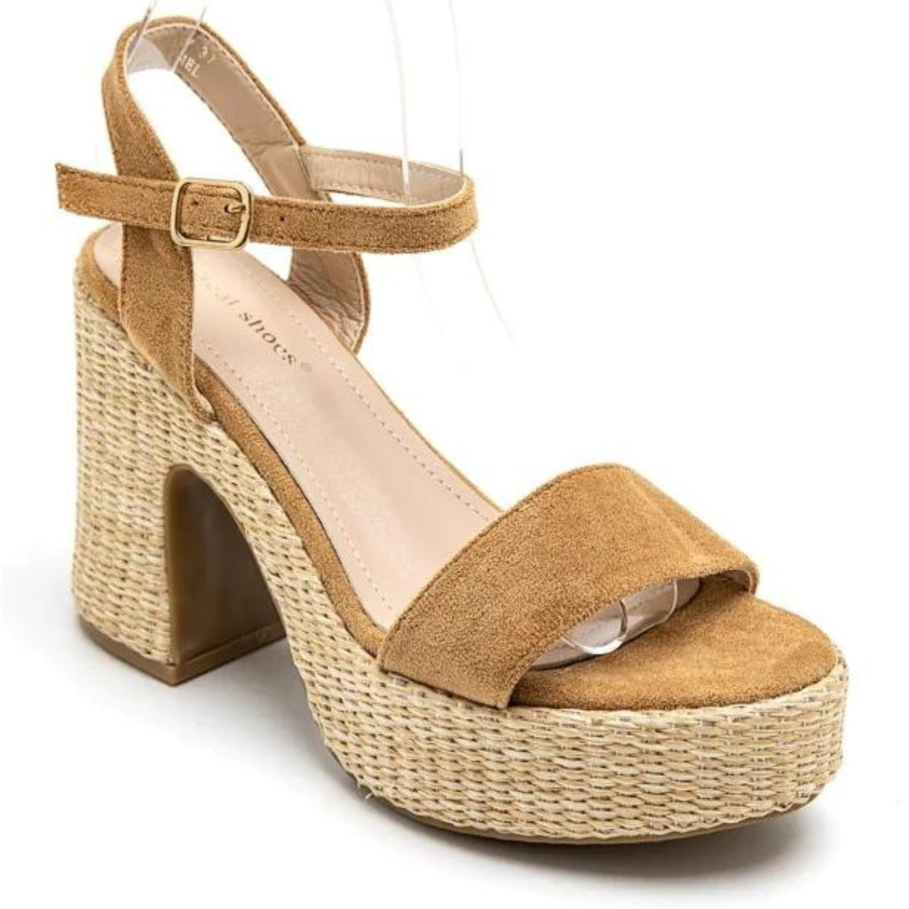 Sigrid Dame Plateau Sandaler 3857 Camel – Sommerudsalg!