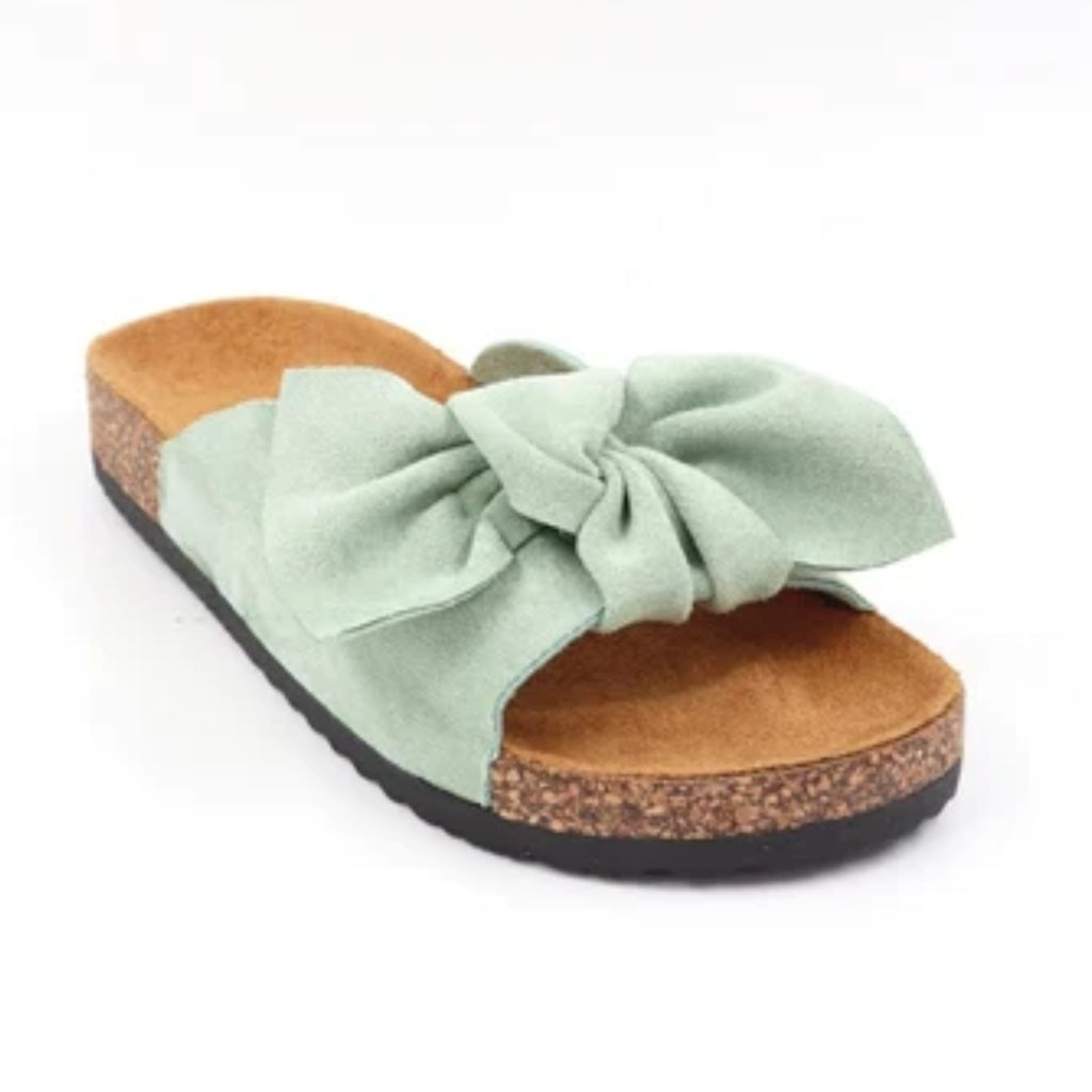 Silja Sandal Df859 Grøn – Elegante Slippers på Udsalg!