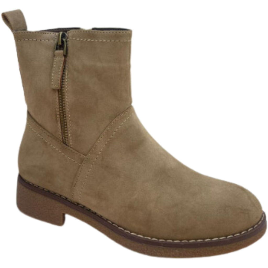 Varmforede Stephanie Støvler 8534 i Taupe - Must-Have!