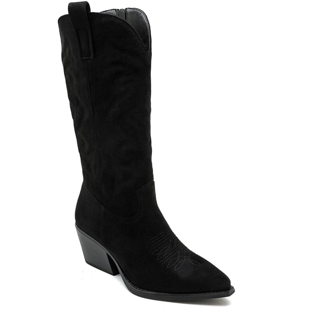 Talia Cowboystøvler 5677 i Sort – Singles Day Tilbud!