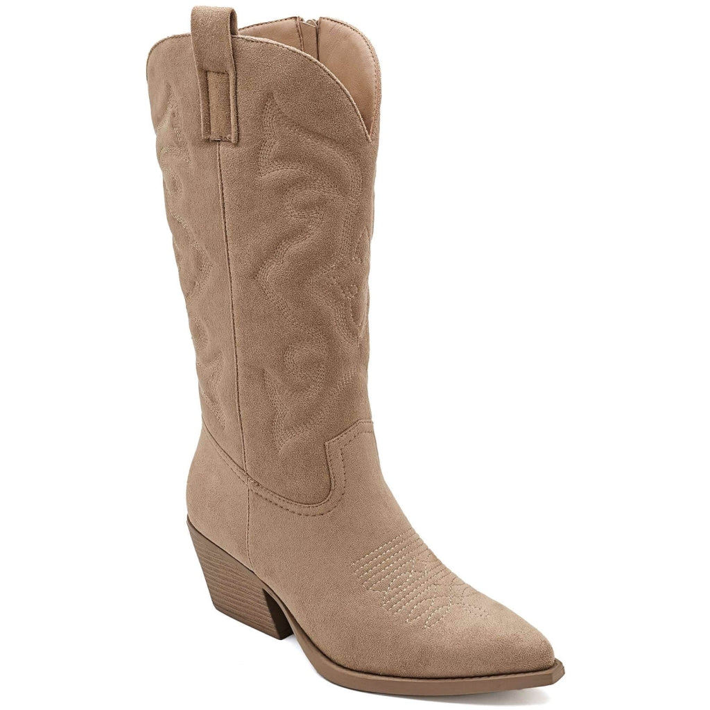 Talia Kaki Cowboystøvler til Dame - Singles Day Tilbud!