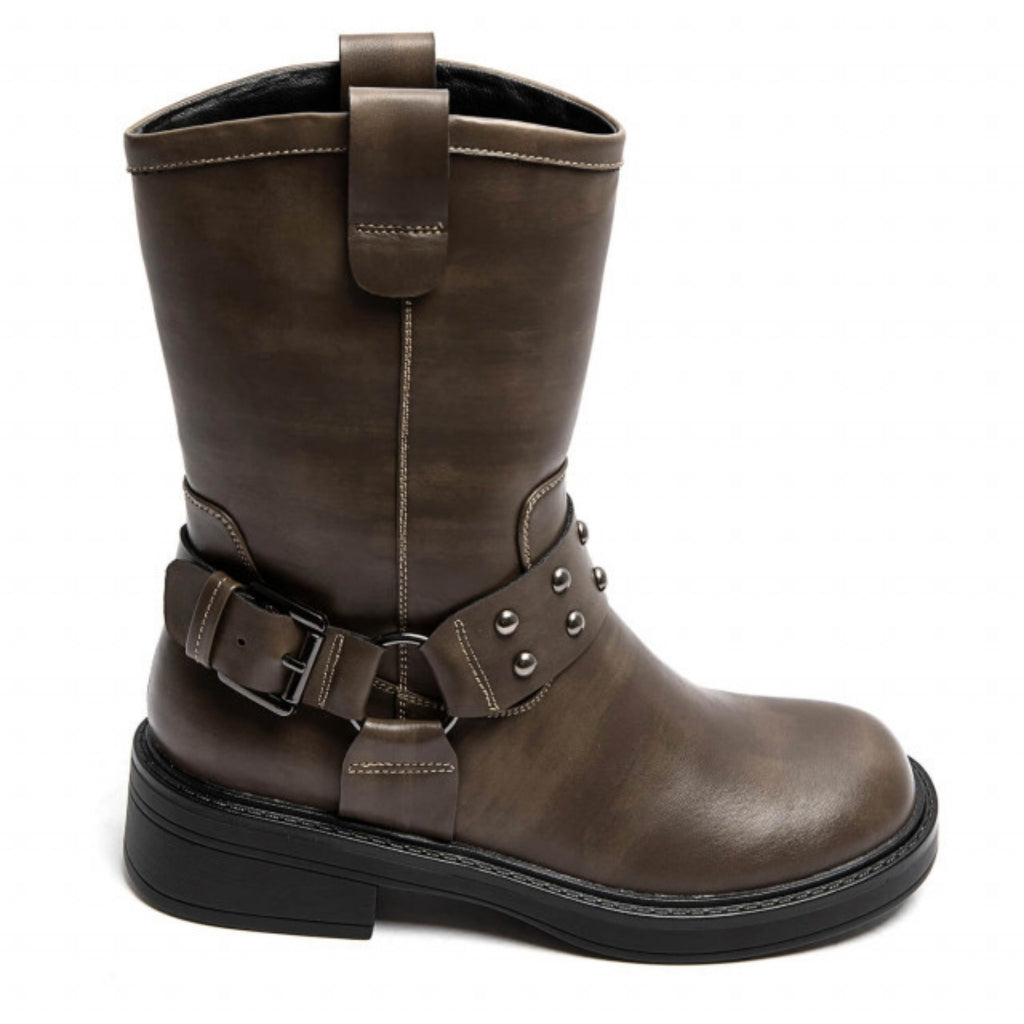 Kaki Bikerboots til Dame – Must-Have til Stilen!