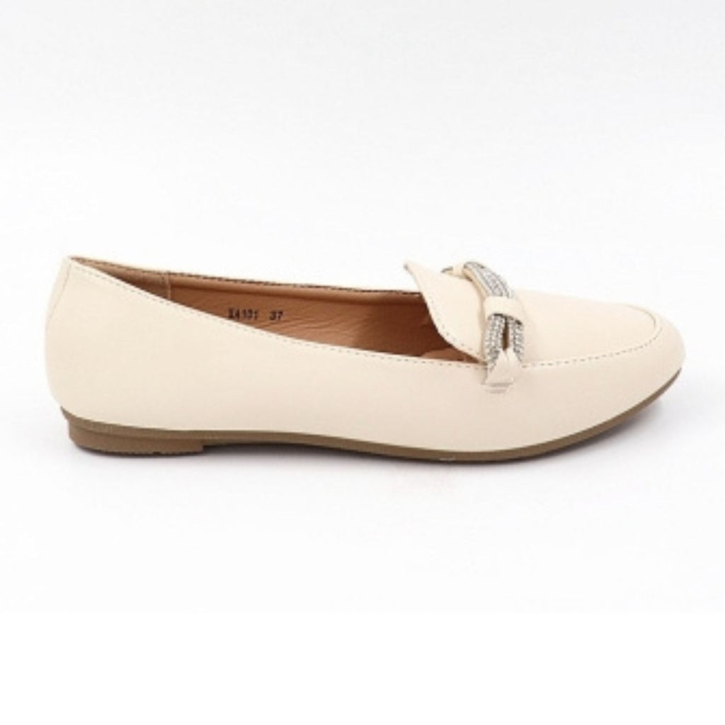 Vilja Loafers Xa101 i Beige – Udsalg til Sommer!