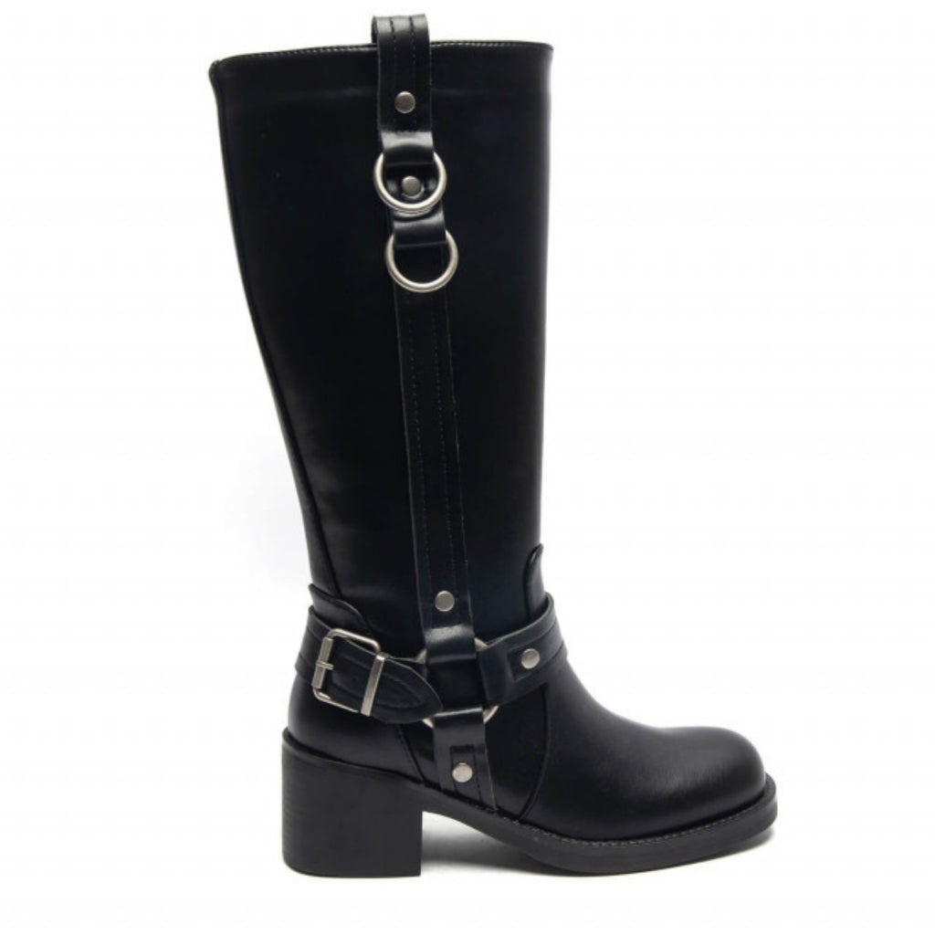 Yolene Bikerstøvler til Dame – Stiletter med Unikke Detaljer