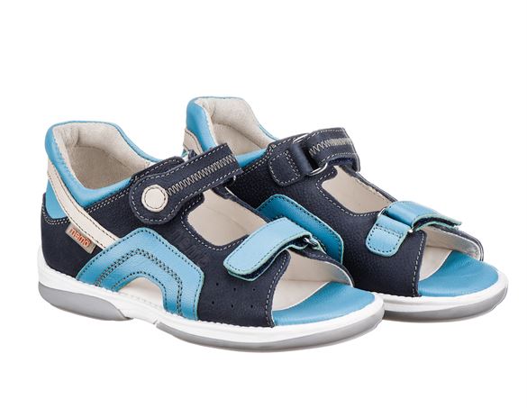 Szafir Sandal, Marine Blå   Sandal Med Ekstra Støtte fra Memo
