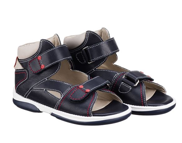 Monaco, Dark Navy   Sandal Med Ekstra Støtte fra Memo