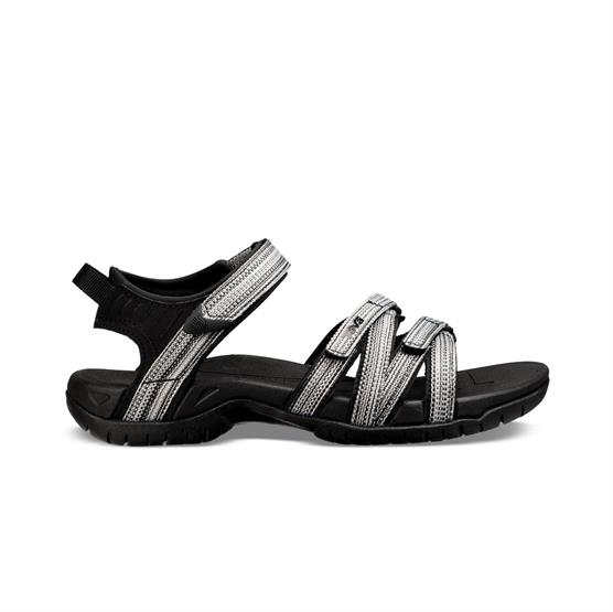 Teva Tirra Dame Vandresandaler – Black White Multi Tilbud