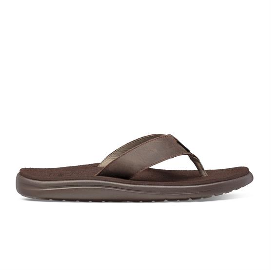 Teva Voya Flip Lædersandaler til Herre – Chokoladebrun Udsalg!