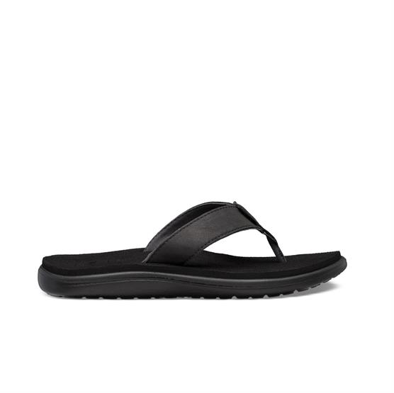 Teva Voya Flip Lædersandaler til Dame – Black Udsalg!