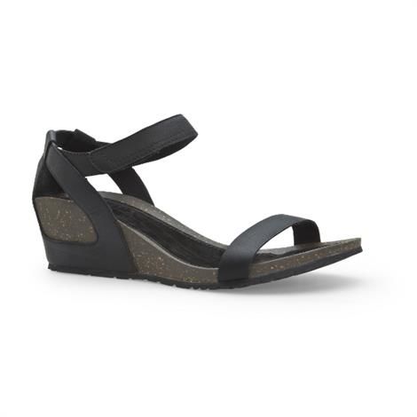 Teva Cabrillo Strap Wedge Sandaler til kvinder - Sort Komfort