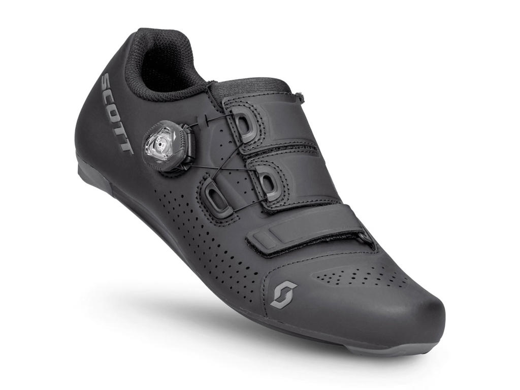 Scott Team BOA Landevejssko – Matt Black Dark Grey Tilbud!