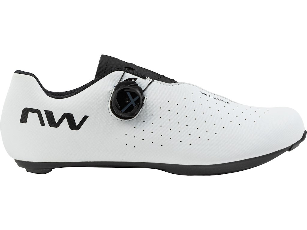 Sonic Plus Wide Cykelsko Race Hvid Sort Str. 49 fra Northwave