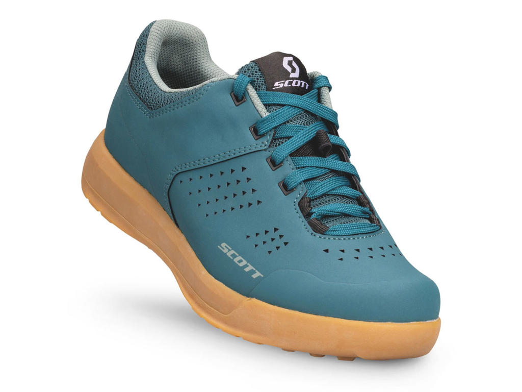 SCOTT MTB Cykelsko til Dame – Flat Petrol Blue Mint Tilbud