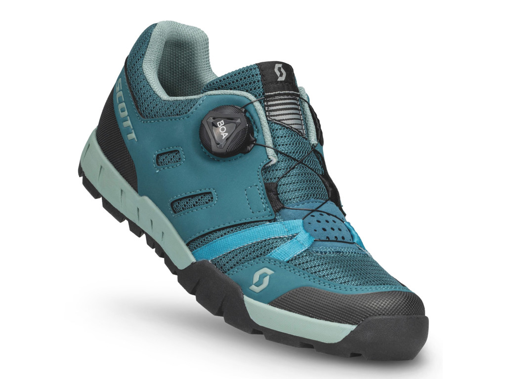 Scott Crus R Flat Boa Cykelsko til Dame – Petrol Blue Mint