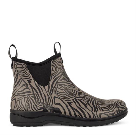 Rain Rafaell Gummistøvle til kvinder, Zebra Taupe – Udsalg!