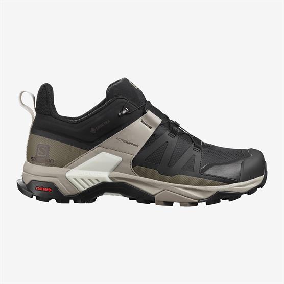 Salomon X Ultra 4 GTX Herre Vandresko - Sort/Kaki Tilbud!