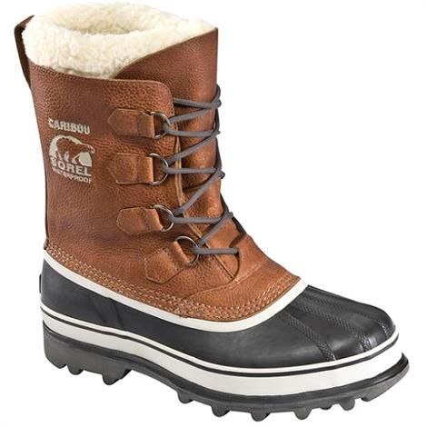 Sorel Caribou Wool Vinterstøvle Herre - Tobacco Tilbud!